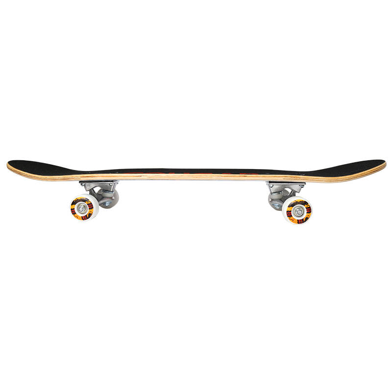 美洲狮滑板专业双翘四轮滑板成人儿童刷街代步公路板 黑黄舞翘