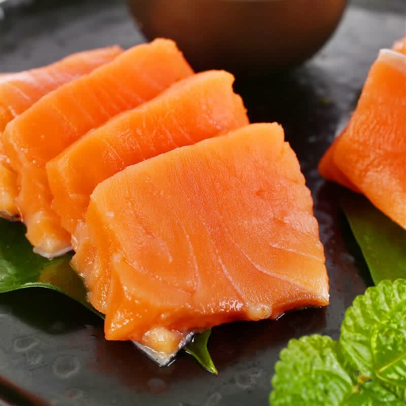 大洋世家 冷冻智利三文鱼块(学名:鲑鱼)400g 2-3块 袋装 自营海鲜水产