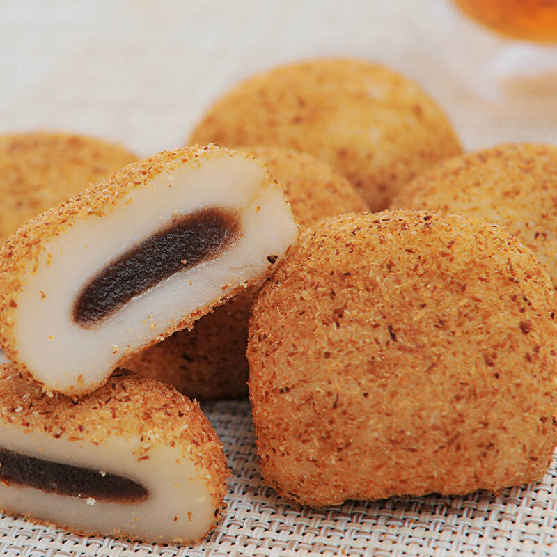 台湾手工麻薯216g 干吃汤圆 台湾工艺小吃食品红豆 花生 芝麻 香芋 四