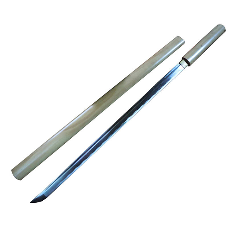 龙泉宝剑 百炼钢白木直唐刀 镇宅辟邪收藏礼品工艺刀摆件 未开刃