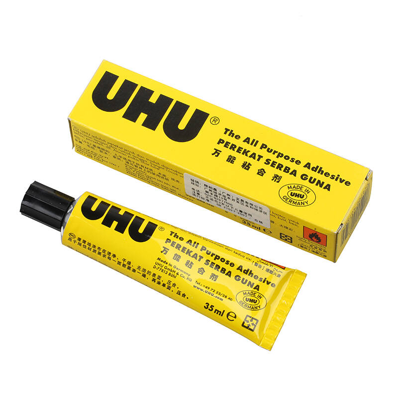 uhu透明强力胶35ml 友好牌透明万能胶 小屋模型胶 万能胶 35ml 1只