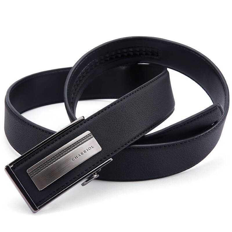 夏利豪 charriol时尚男士牛皮皮带自动扣腰带 cf44126-02