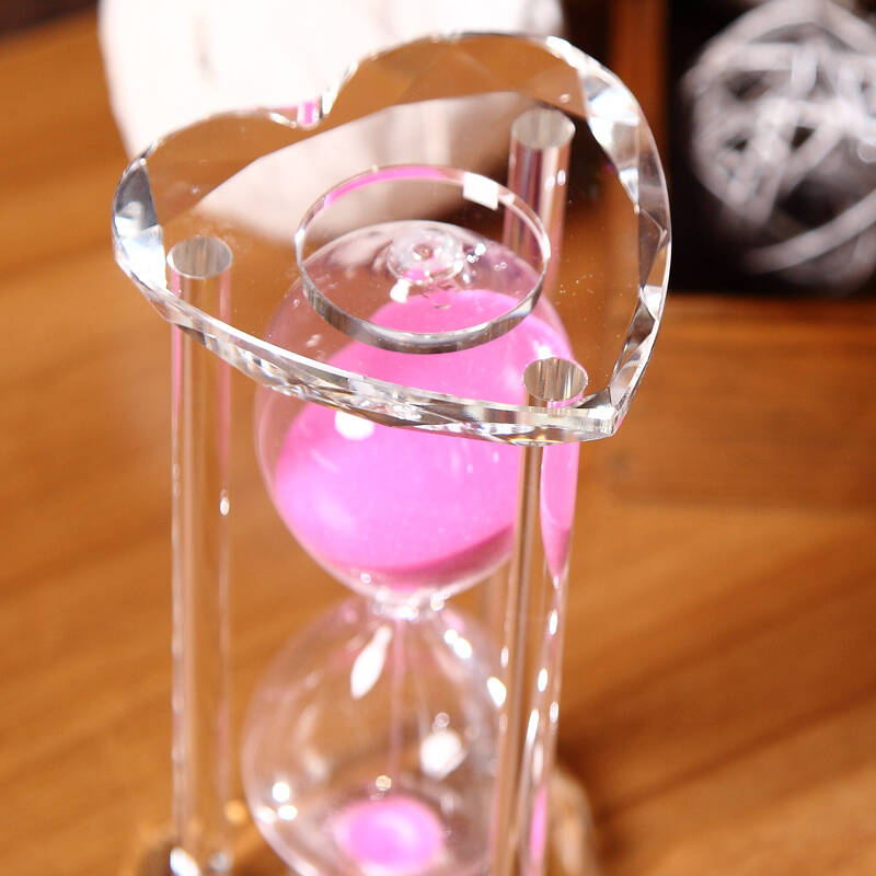 沙漏计时器摆件30分钟创意礼品生日礼物送女生儿童老婆时光水晶沙漏