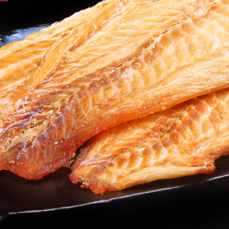 喵在岛 休闲零食 香烤鳕鱼片500g