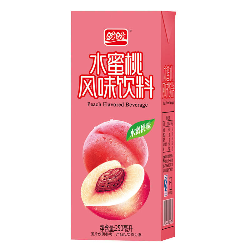 盼盼 水蜜桃汁 250ml*24盒 整箱 果汁饮料