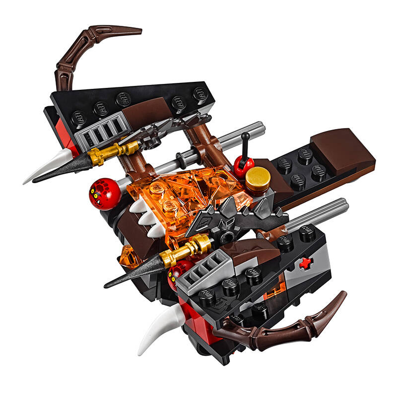 乐高 未来骑士团系列 7岁-14岁 爆炎双火球发射车 70318 儿童 积木