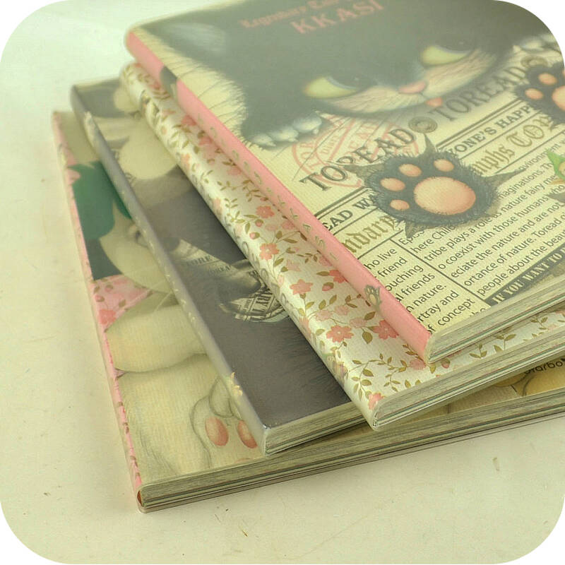 可爱多丽猫记事本 胶套笔记本 彩页日程计划 日记本子 小号 中号 大号