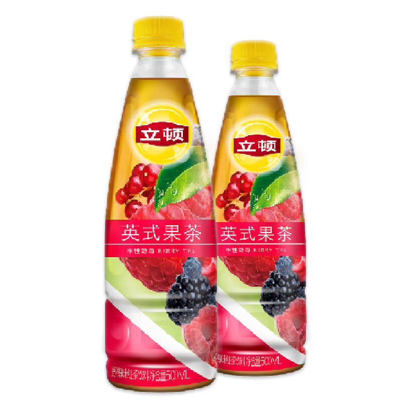 立顿 lipton 英式果茶率性野莓味500ml*15瓶,箱装【图片 价格 品  