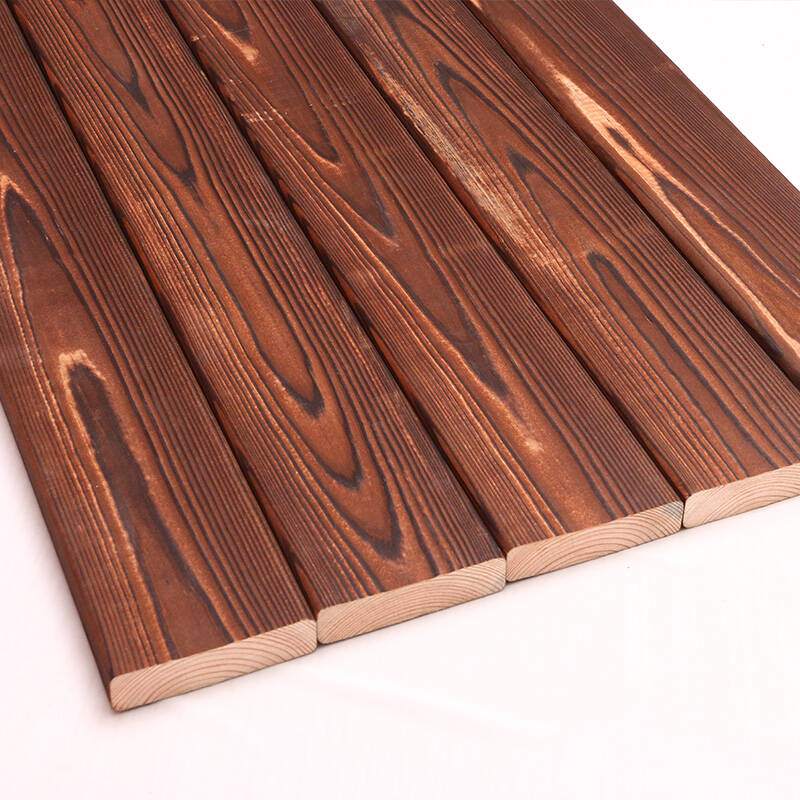 名兔板材 美国花旗松炭化木地板,室内外地板,防腐木,90*20碳化木