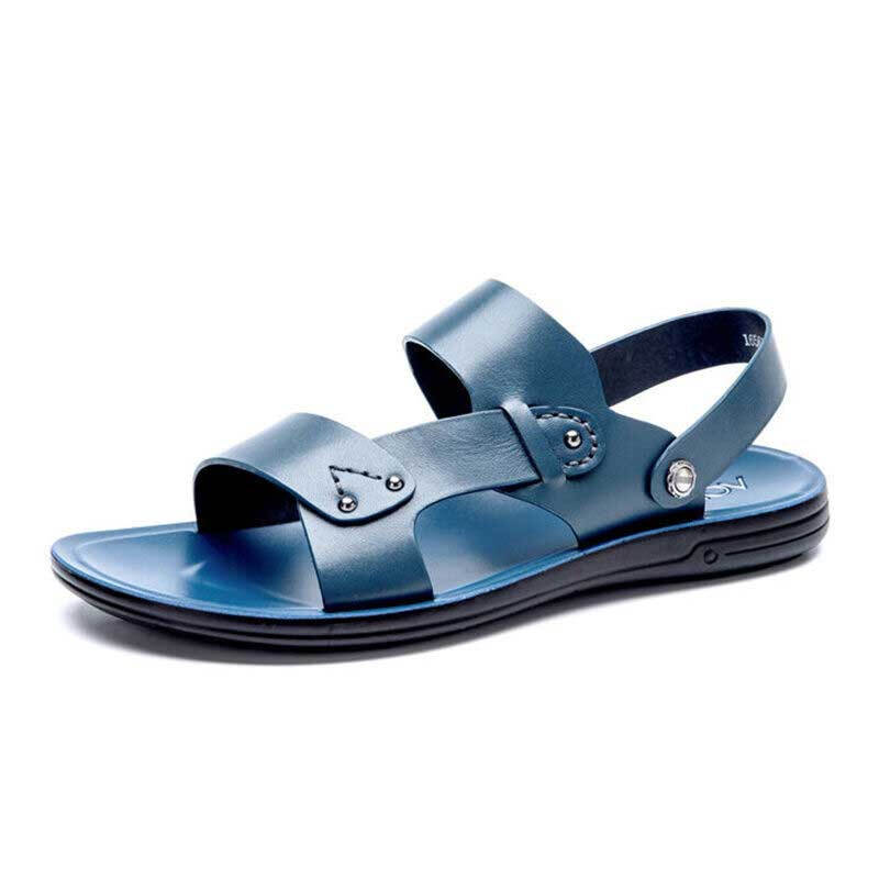 奥康凉鞋男 头层牛皮男士凉鞋新款户外沙滩鞋 奥康皮凉鞋男鞋