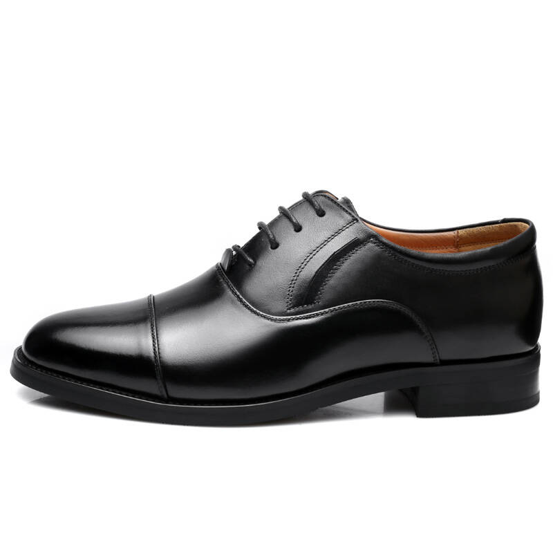 3515强人正装鞋三接头皮鞋将军军官鞋男士商务皮鞋jd305 黑色 43