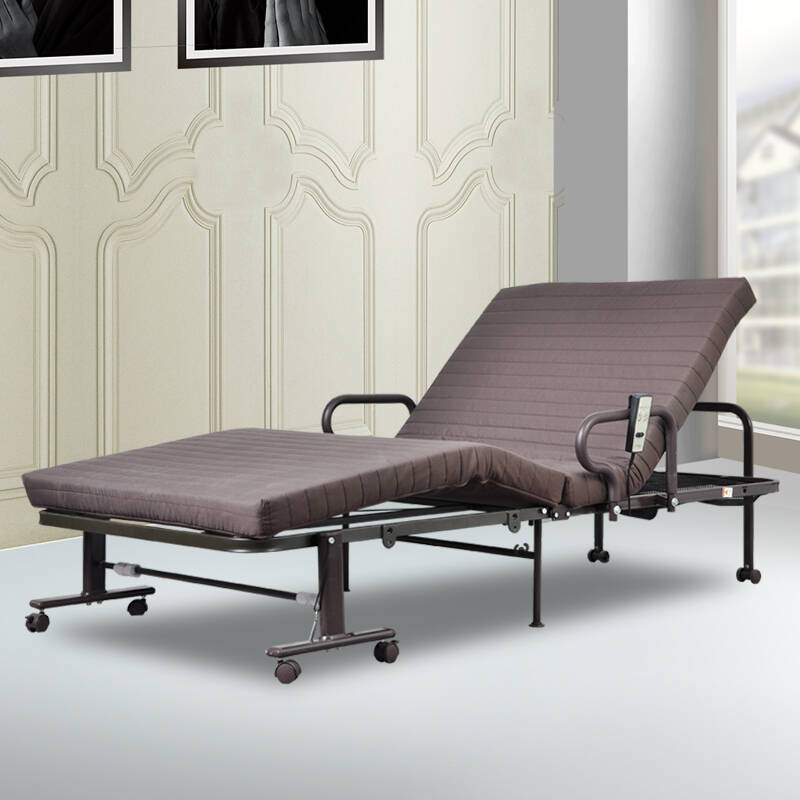 随派电动折叠床单人老人病人家用休闲遥控升降护理床办公午休午睡金属