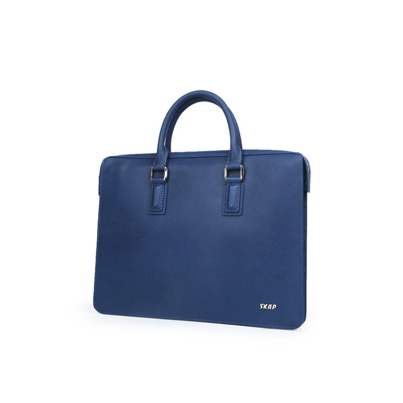 skap 专柜同款手提男包商务休闲公文包20424511 深蓝/40 横款