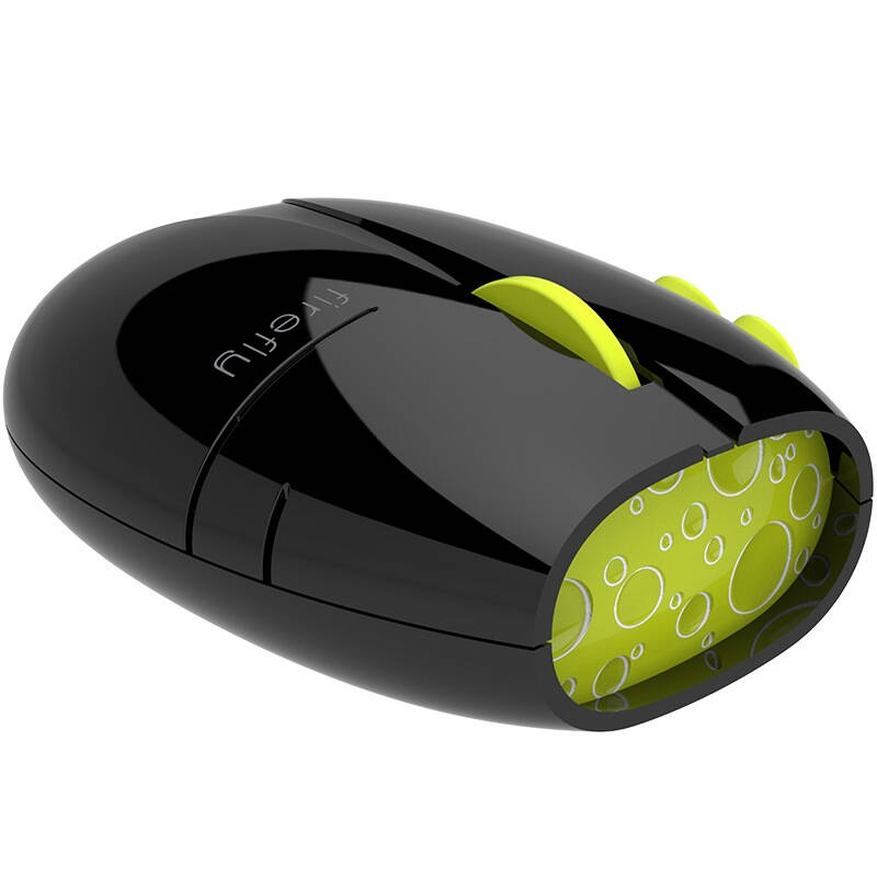 重力开关 呼吸灯 4档dpi变速 无线鼠标 黑绿