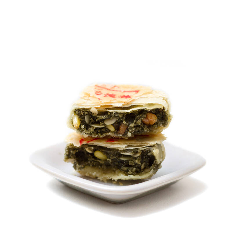 上海功德林 中秋素食散装月饼 80g 绿茸香苔