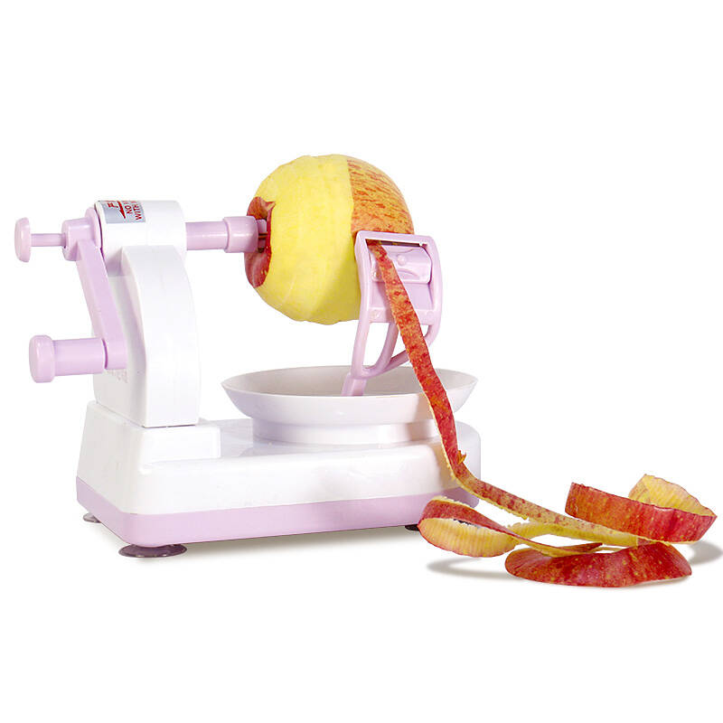 拜杰(baijie)摇苹果削皮器 水果削皮刀 削苹果机 水果去皮器 自动水果