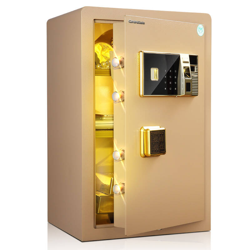 全能指纹保险柜办公家用密码保管箱小/大型全钢入墙密码箱 rd60ii