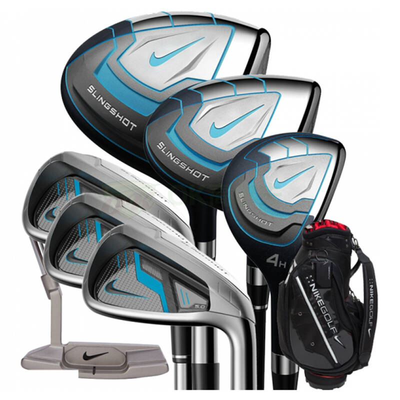 耐克nike高尔夫球杆 男士套杆slingshot碳身球杆 浅蓝色 均码