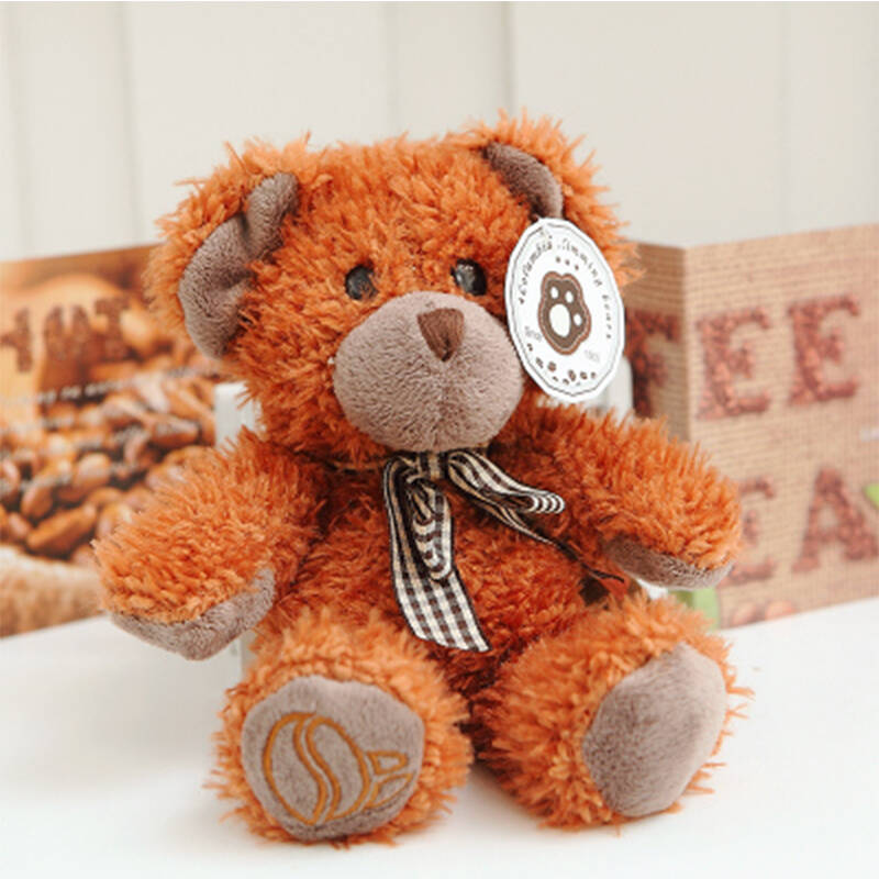 咔咘咔 哥伦比亚咖啡熊coffee lover毛绒玩具泰迪熊圣诞节礼物 咖啡熊