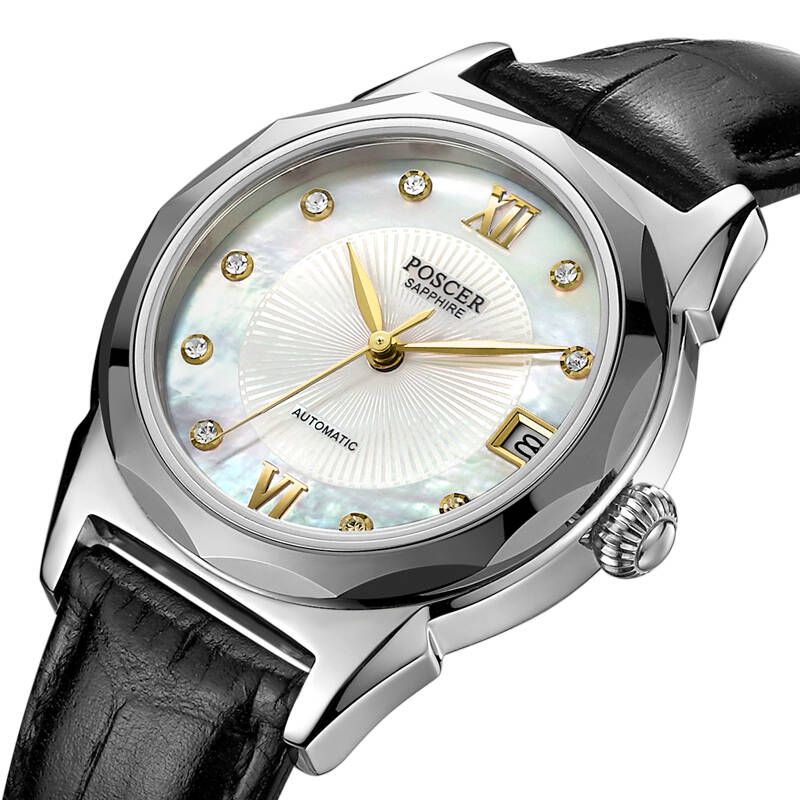 宝时捷(poscer)手表心赏系列机械女表6036l.wbw