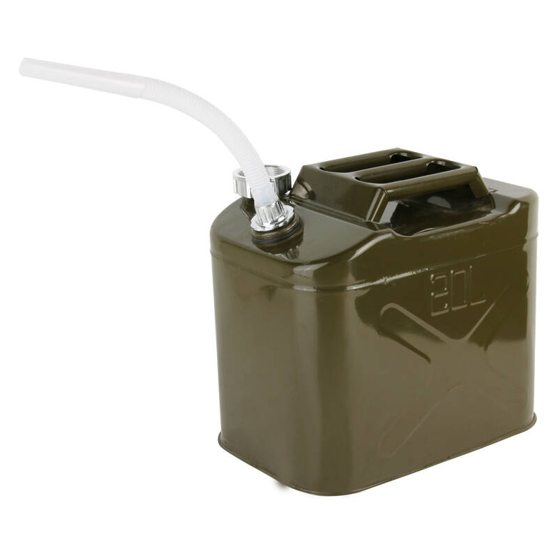 趣行20升立式便携式油桶 gs-20l绿色 汽车车载应急汽油柴油备用油箱