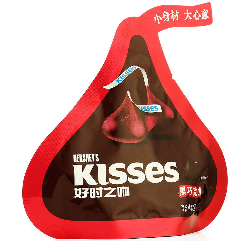 【京东超市】好时之吻kisses 黑巧克力82g
