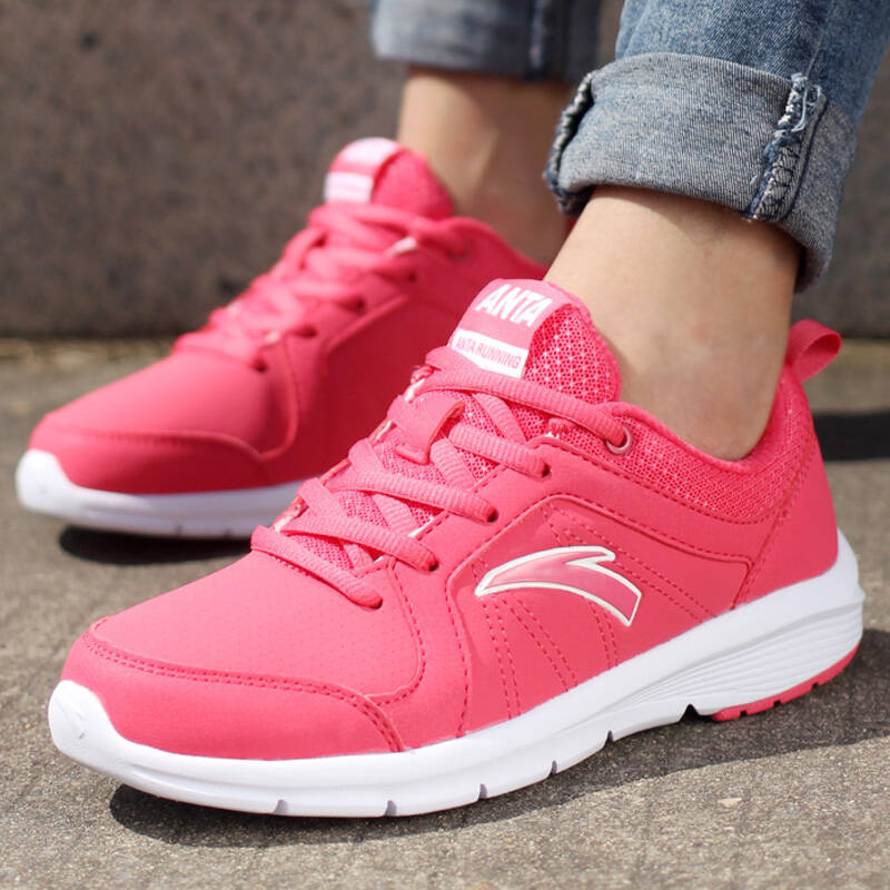 安踏女鞋运动鞋女款轻便跑步鞋休闲鞋92445508 -2中灰 37