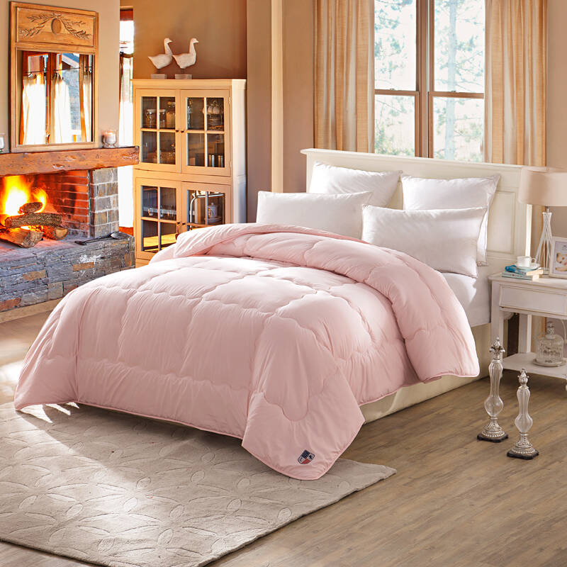 lovo罗莱生活出品 亲芯加厚澳毛冬被 被子被芯 粉 220*240