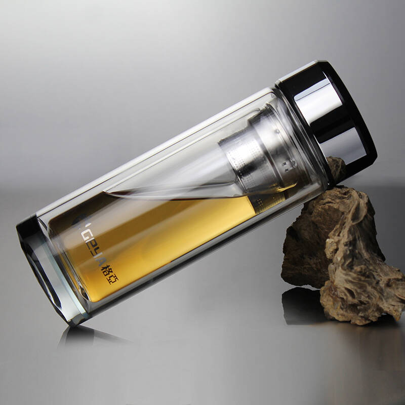 德国geya玻璃杯 商务水晶杯 便携双层玻璃杯 车载茶杯 泡茶水杯玻璃杯