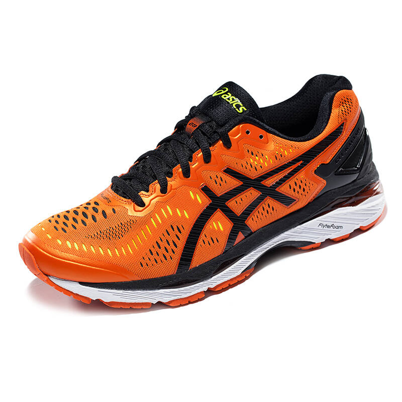 亚瑟士运动鞋男跑步鞋gel-kayano 23 t646n-5809 橘色/黑色/黄色 43.
