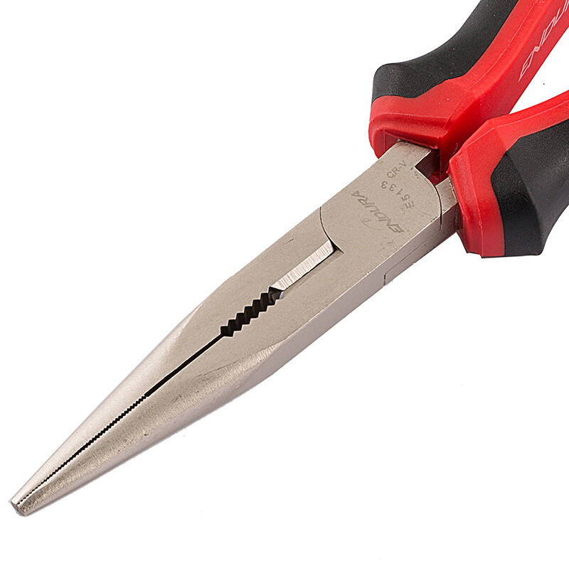 力易得(endura)钳子尖嘴钳尖口钳8寸铬钒钢双色柄e5133