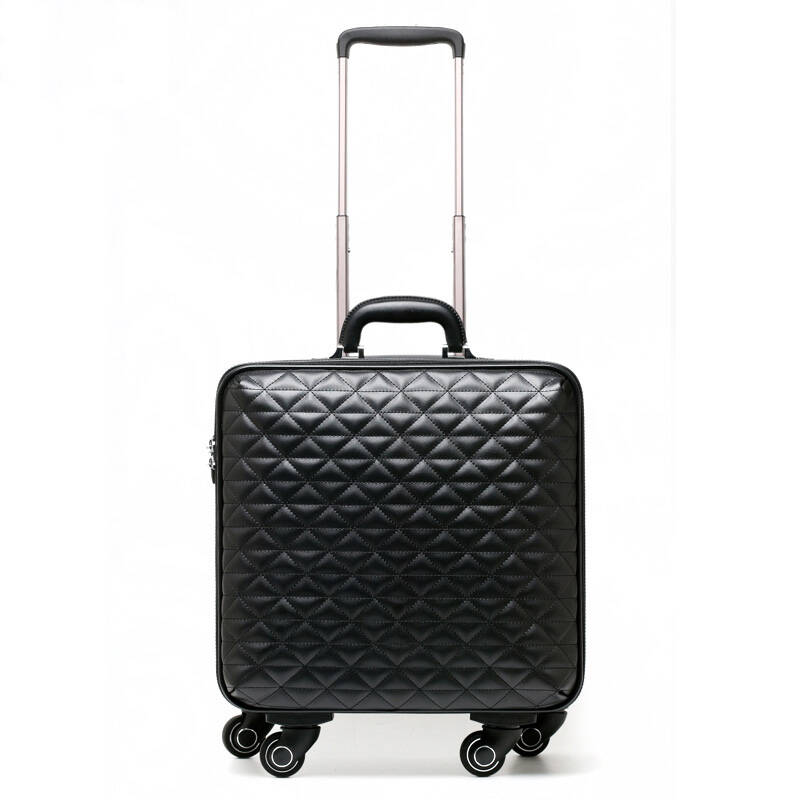 cose高端旅行箱包360度超静音万向轮登机箱男女拉杆箱行李箱 16寸黑