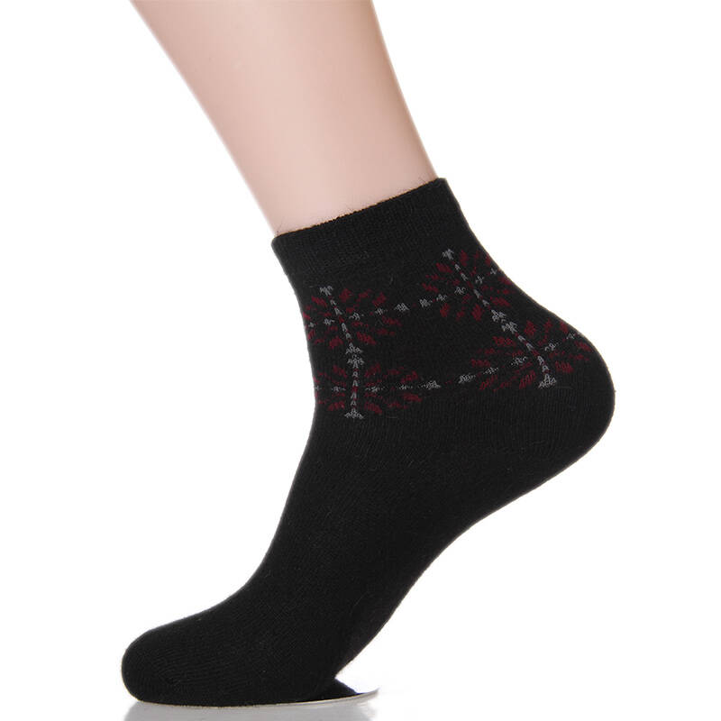 恒源祥hyx女士袜子厚兔羊毛女式袜子秋冬保暖女袜子短休闲袜a222652