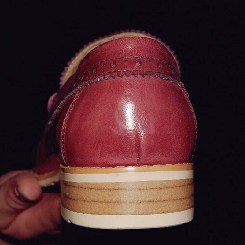 2015新品时尚布洛克套脚缝线铆钉男鞋 x73 黑色 40