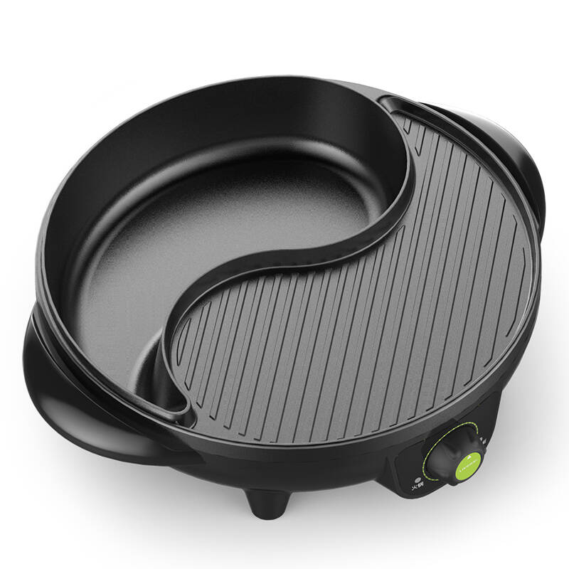 00 降价通知 利仁涮烤一体电火锅,一锅两味,涮,煮,炖,烙,烤