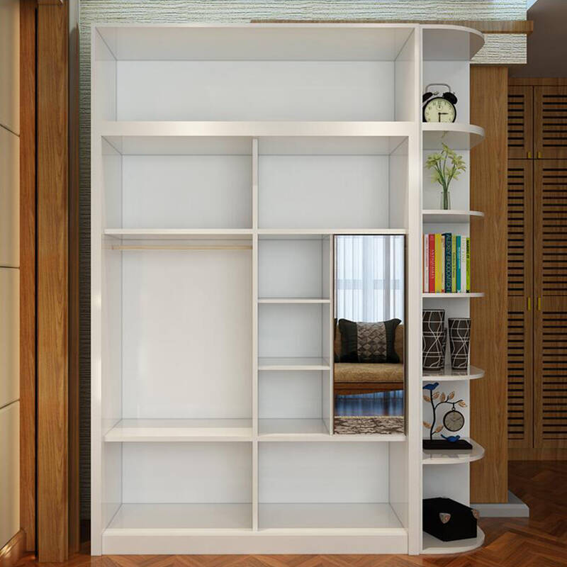 简伊 拉门衣柜 组合衣柜 木质衣橱大衣柜 卧室家具整体衣柜 001 1.