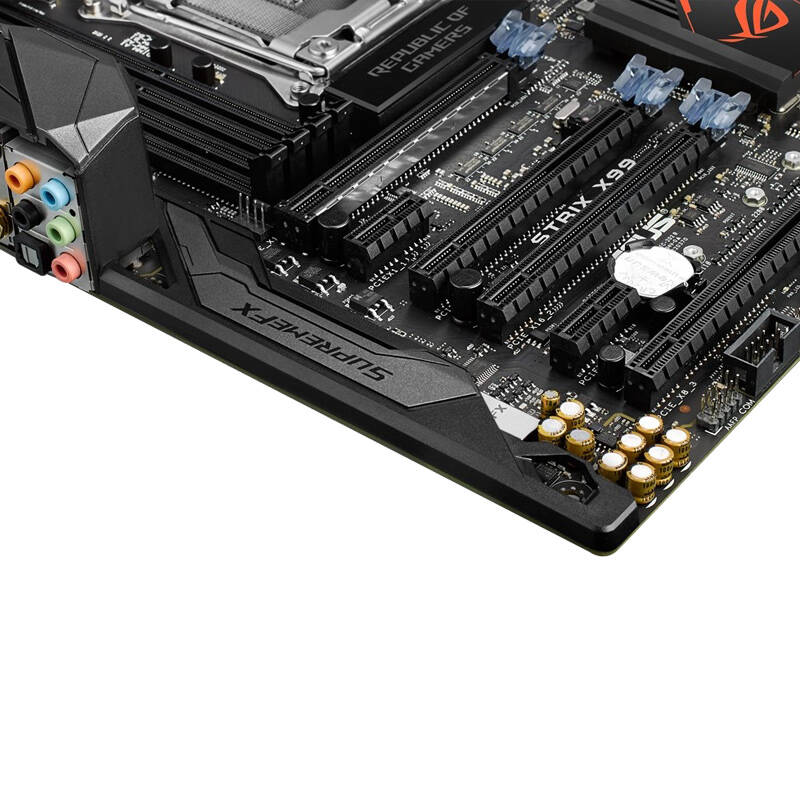 華碩(asus)rog strix x99 gaming lga2011-v3 電腦主板