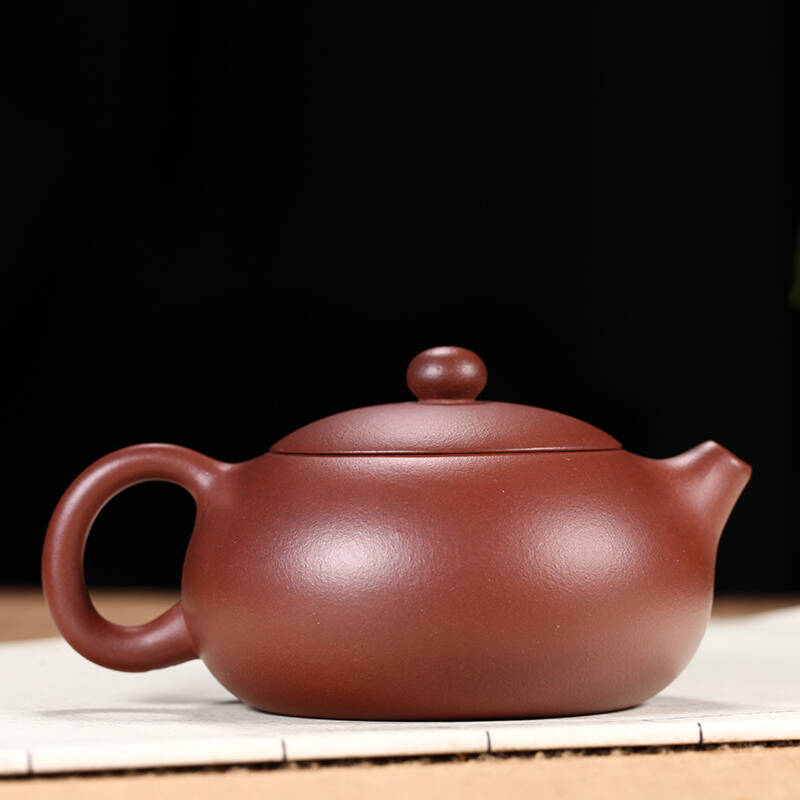 【古往今来】 宜兴原矿紫砂壶 纯全手工泡茶 底槽清球孔扁西施