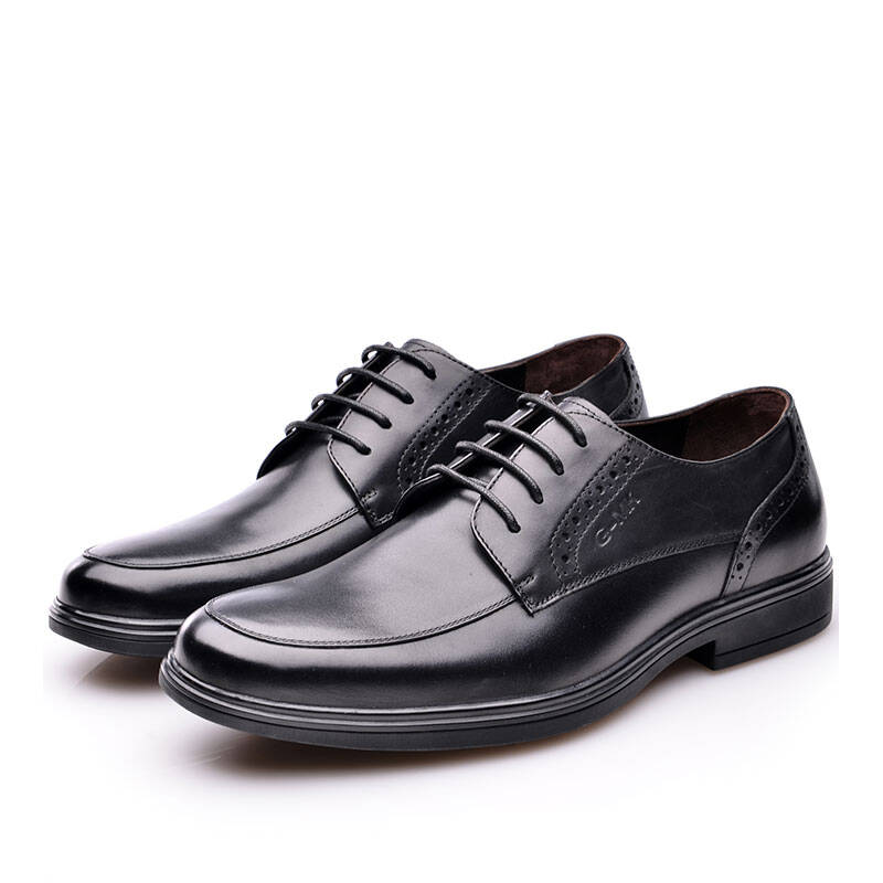 金猴王 优质牛皮透气耐磨舒适系带真皮名仕商务休闲男单鞋sw2089 sw