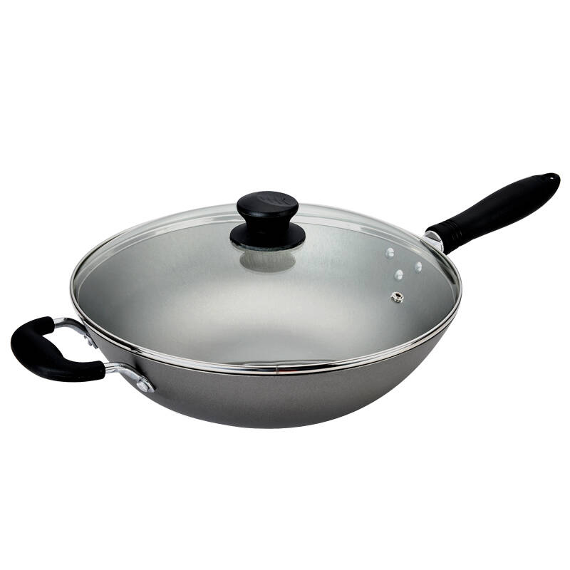爱仕达炒锅 asd 36cm铸铁锅炒菜锅 电磁炉适用jx8336e