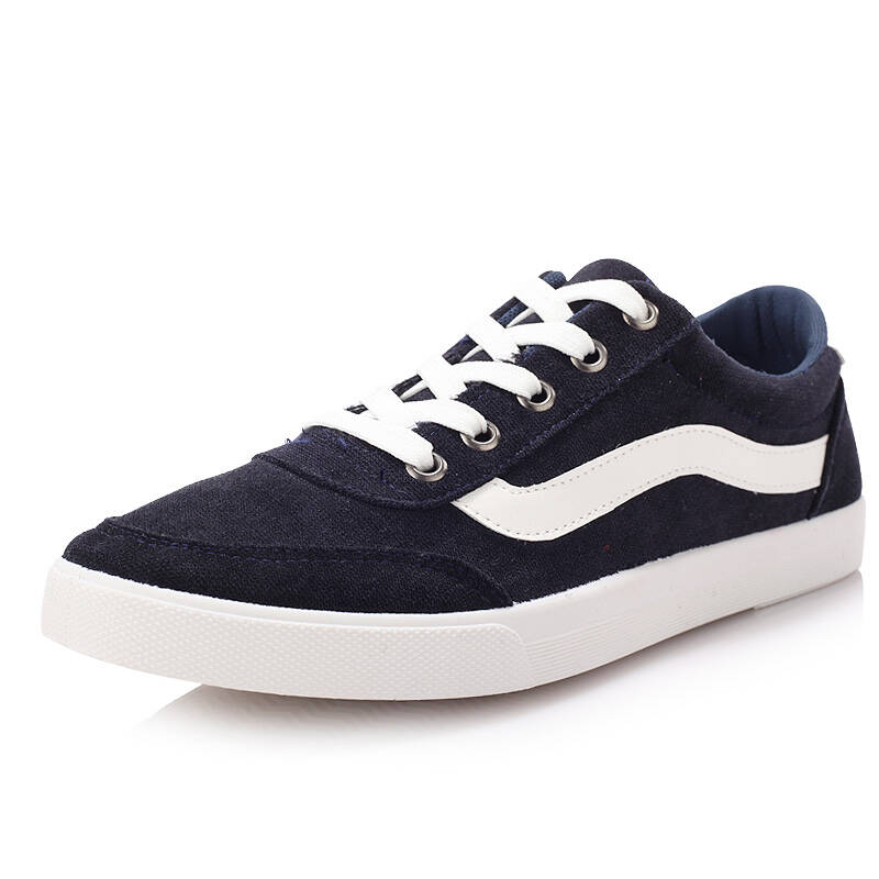 韩版纯色休闲板鞋 磨砂皮日常休闲鞋ks-657 深蓝 39