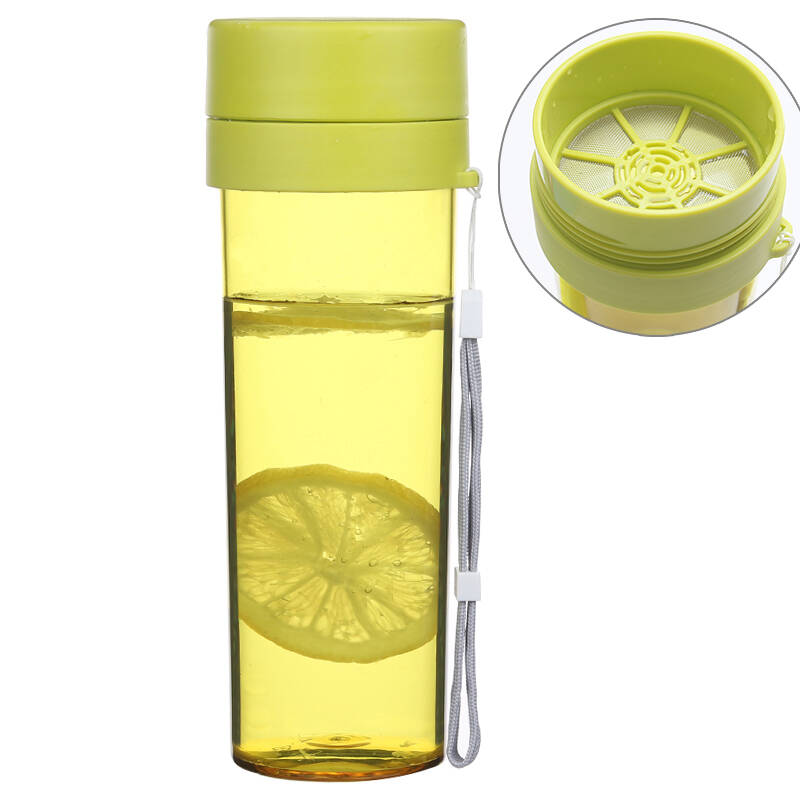 私家良品cica 便携防漏水杯带滤网 创意塑料杯子 随手杯 运动水杯