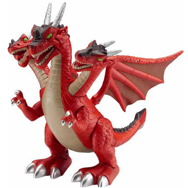 ws5303仿真三头龙电动音乐行走恐龙霸王龙早教启智玩具侏罗纪公园可