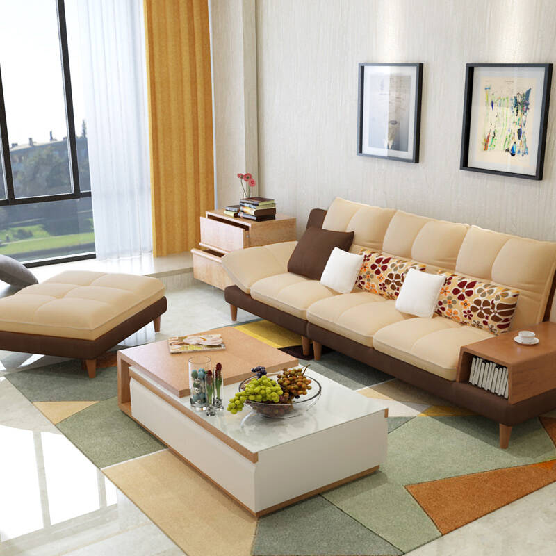 乐和居 沙发 客厅组合 布艺沙发 现代简约小户型 可拆洗 休闲沙发