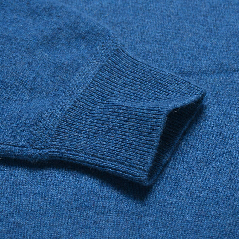 凯尔雷蒙 男装羊绒衫 秋季新款时尚羊绒衫男款 纯色v领羊绒衫毛衣 深