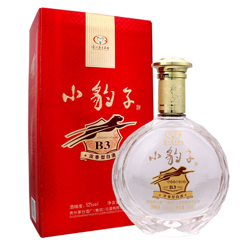 茅台 小豹子酒(b3) 浓香型白酒 52度500ml【可货到付款 京东配送 免邮