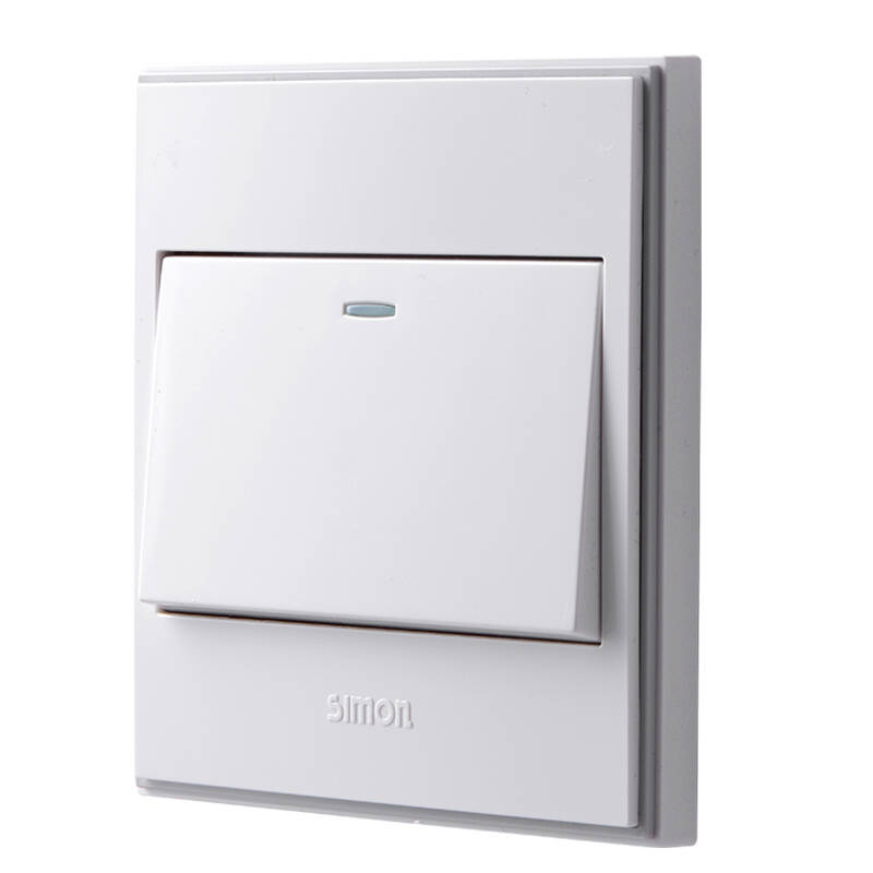 simon西蒙开关插座56c系列一位双控开关v51012by一开雅白色86型开关