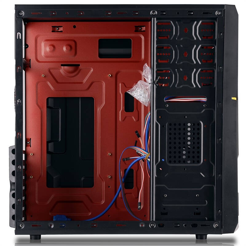 百盛 新颖游戏机箱 睿智风 / 黑黄 (usb3.0/背线/全兼容ssd)