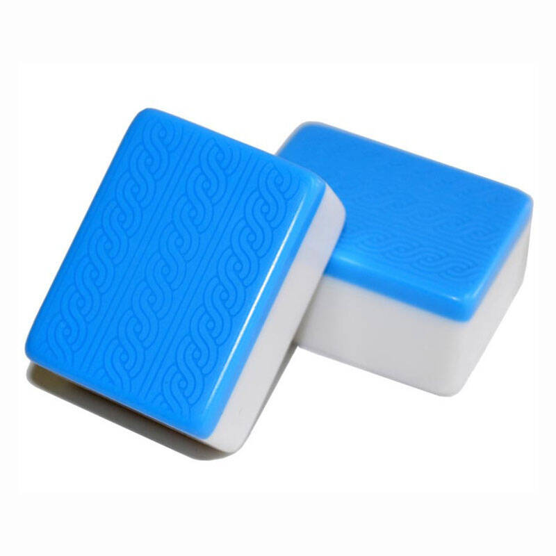 麻将108张120张的3版台湾麻将机洗手洗两用 天蓝色手搓牌有骰子 44