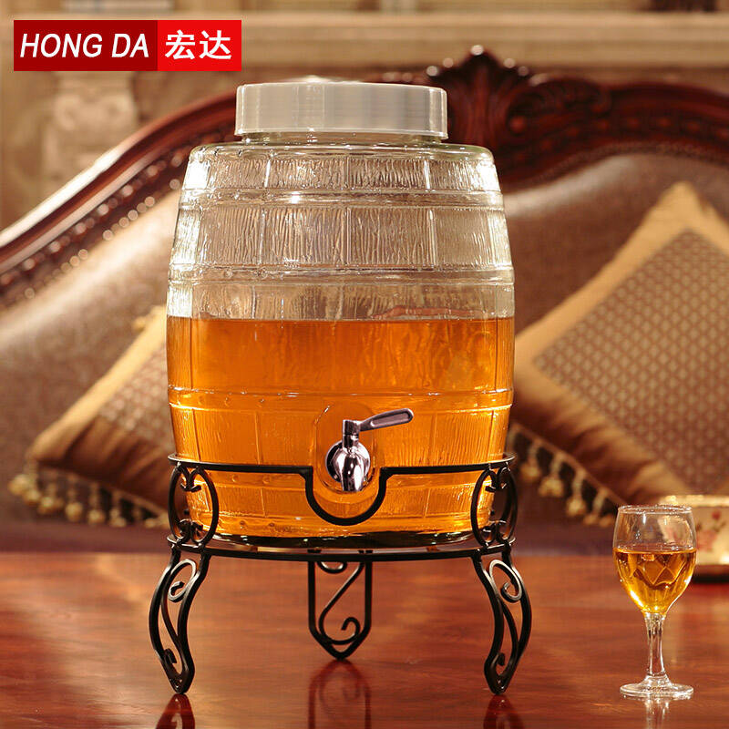 常青藤酒庄(la font des vignes)无铅玻璃加厚密封啤酒桶带龙头自 32